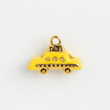 Gold Charm Yellow Taxi