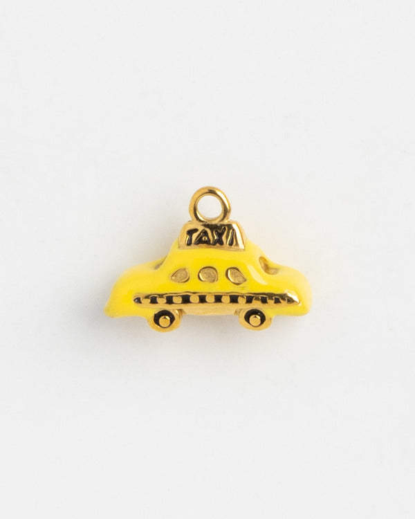 Gold Charm Yellow Taxi