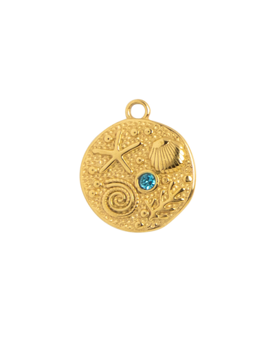 Gold Charm Ocean Medallion