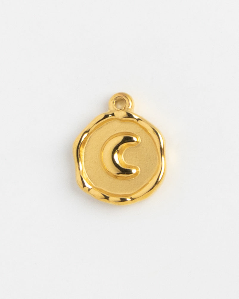 Gold Charm Moon Coin