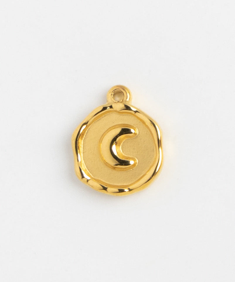 Gold Charm Moon Coin