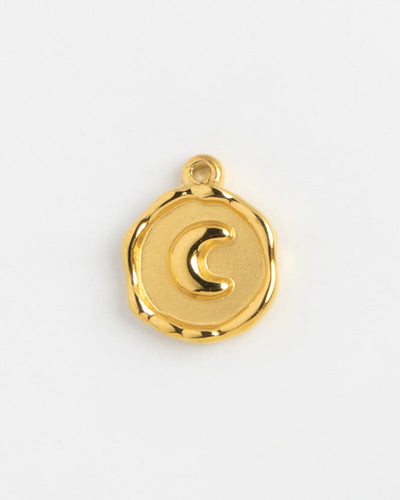Gold Charm Moon Coin
