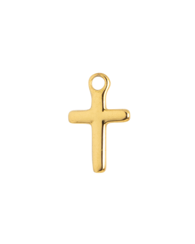 Gold Charm Simple Cross