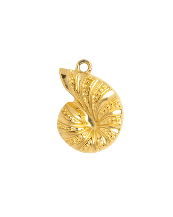 Gold Charm Nautilus Shell