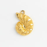 Gold Charm Nautilus Shell