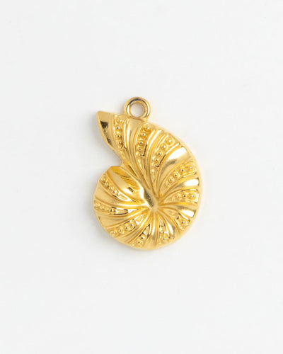 Gold Charm Nautilus Shell