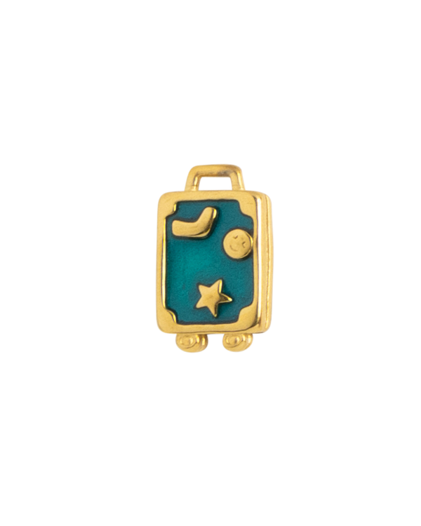Gold Charm Suitcase
