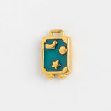 Gold Charm Suitcase