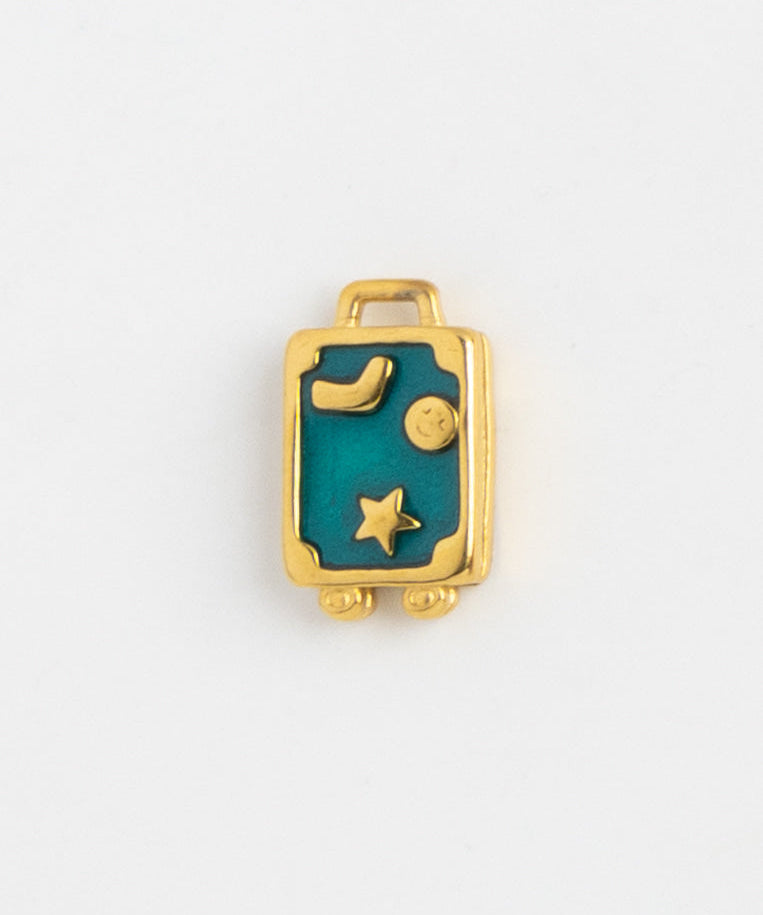 Gold Charm Suitcase