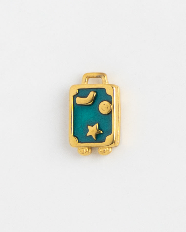 Gold Charm Suitcase