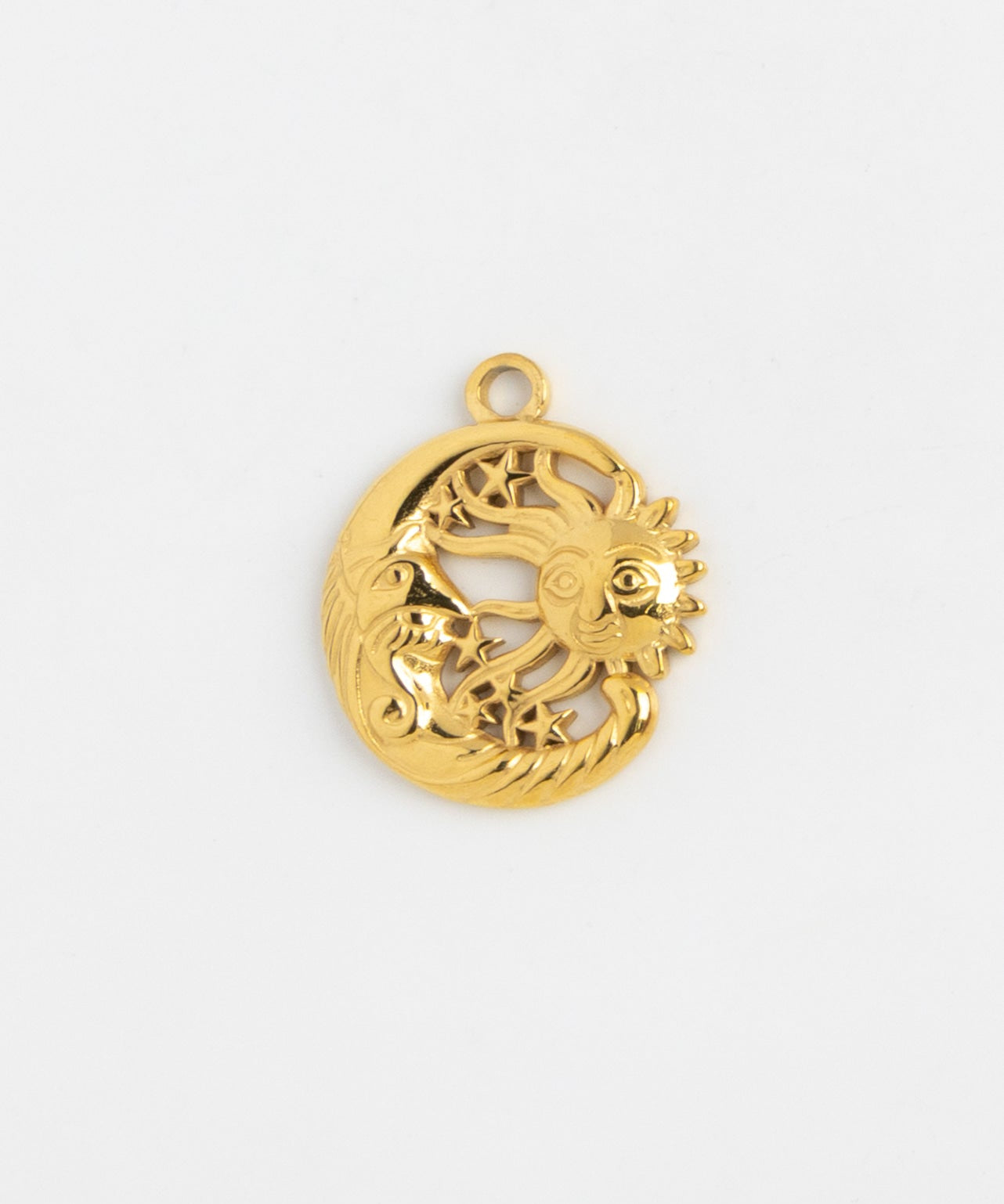 Gold Charm Celestial Medallion