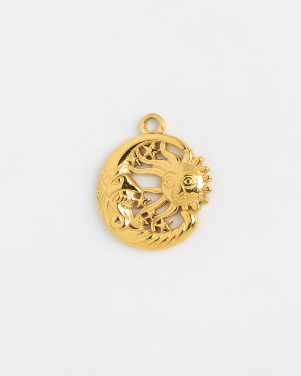 Gold Charm Celestial Medallion