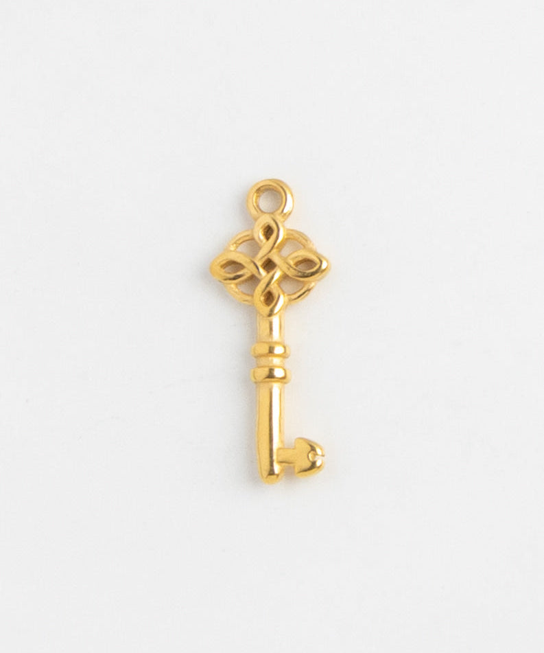 Gold Charm Vintage Key