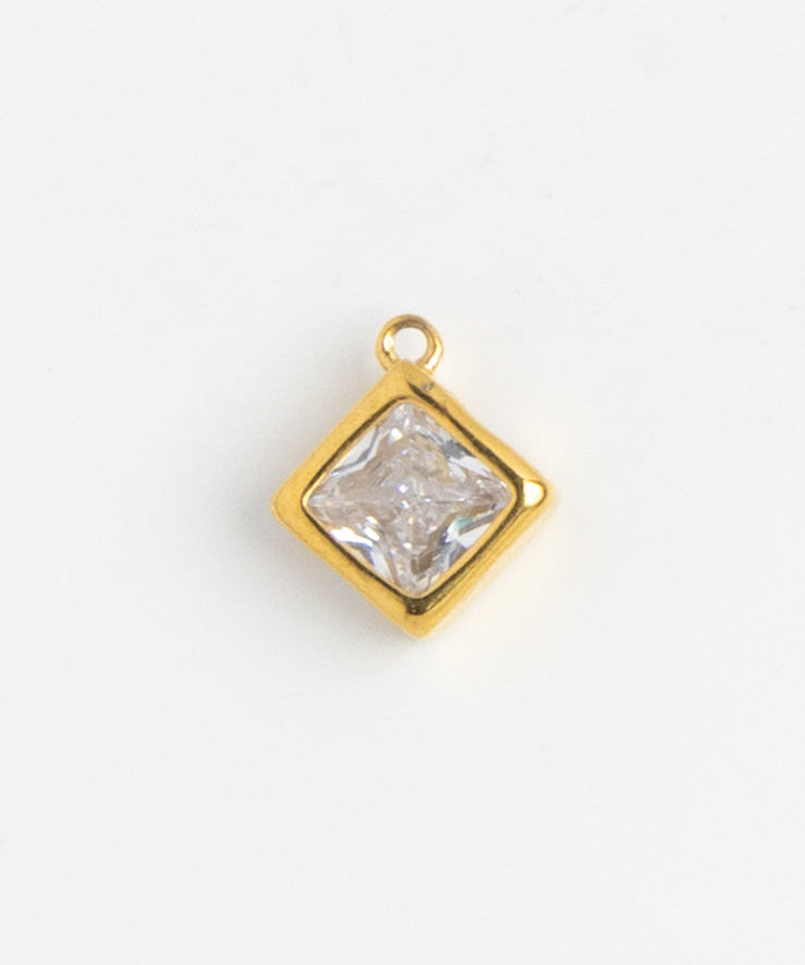 Gold Charm Crystal Diamond