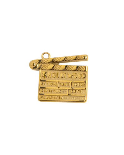 Gold Charm Movie Clapperboard