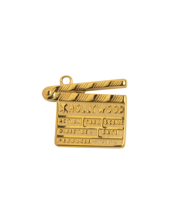Gold Charm Movie Clapperboard