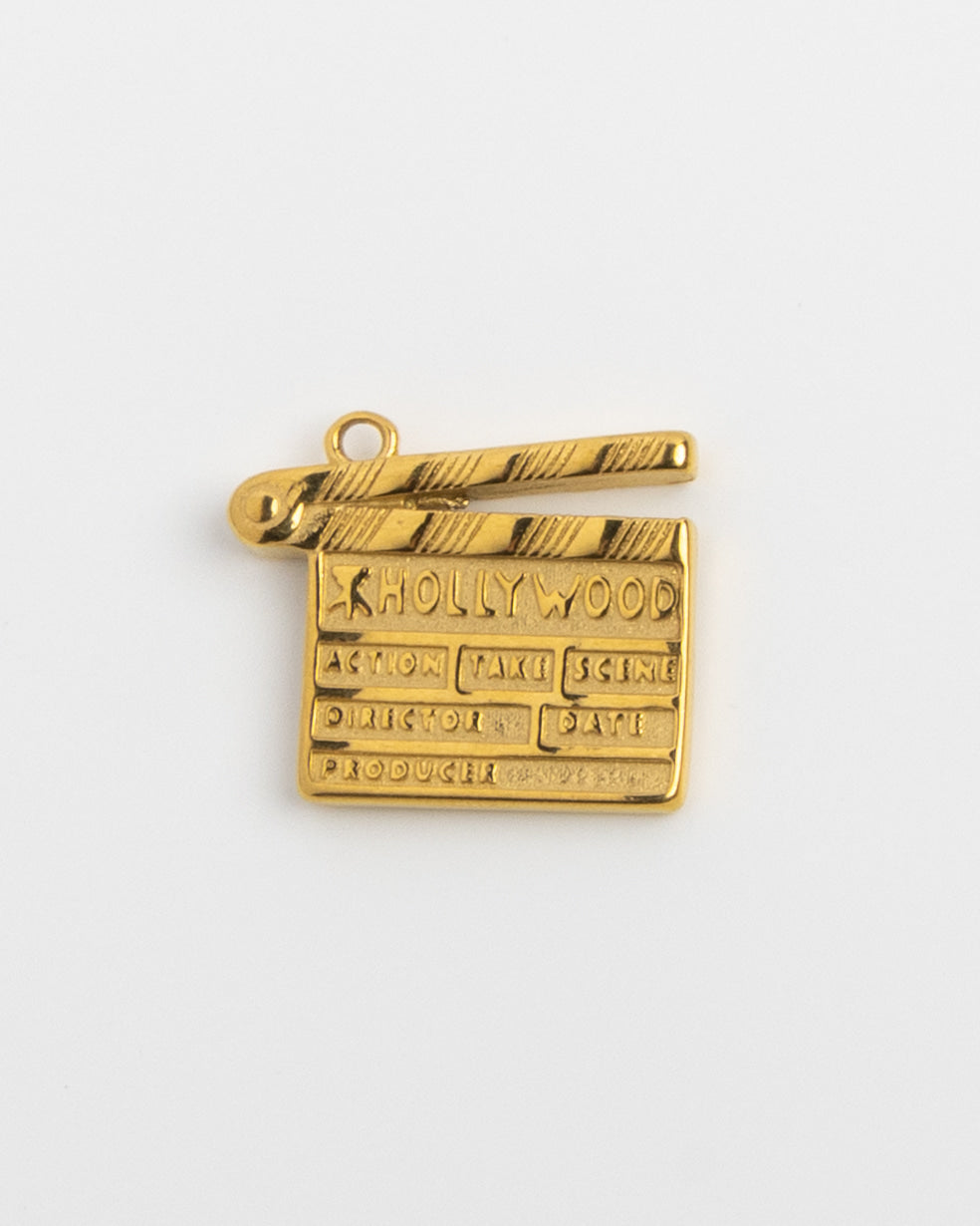 Gold Charm Movie Clapperboard