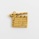 Gold Charm Movie Clapperboard