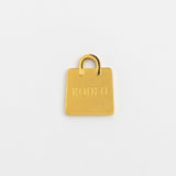 Gold Charm Rodeo Drive Shopping Bag