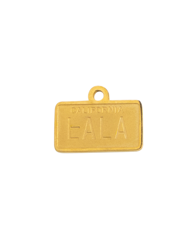 Gold Charm LALA California Plate