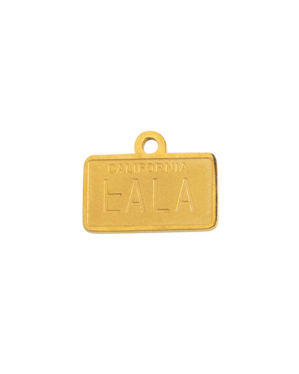 Gold Charm LALA California Plate