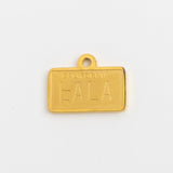 Gold Charm LALA California Plate