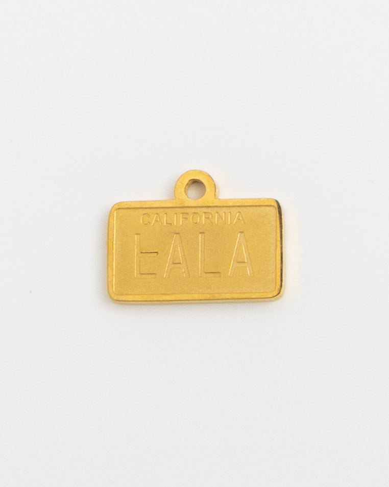 Gold Charm LALA California Plate