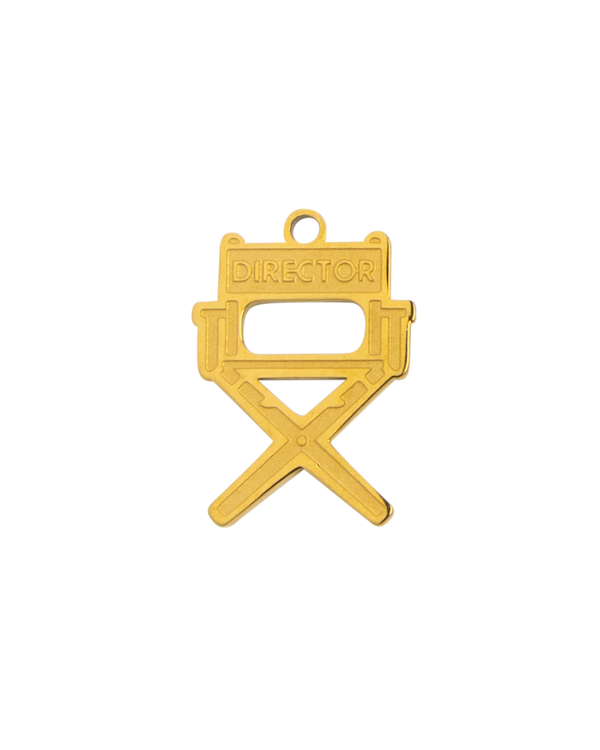 Gold Charm Director's Chair