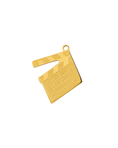 Gold Charm Hollywood Clapperboard