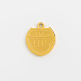Gold Charm 405 Freeway Sign