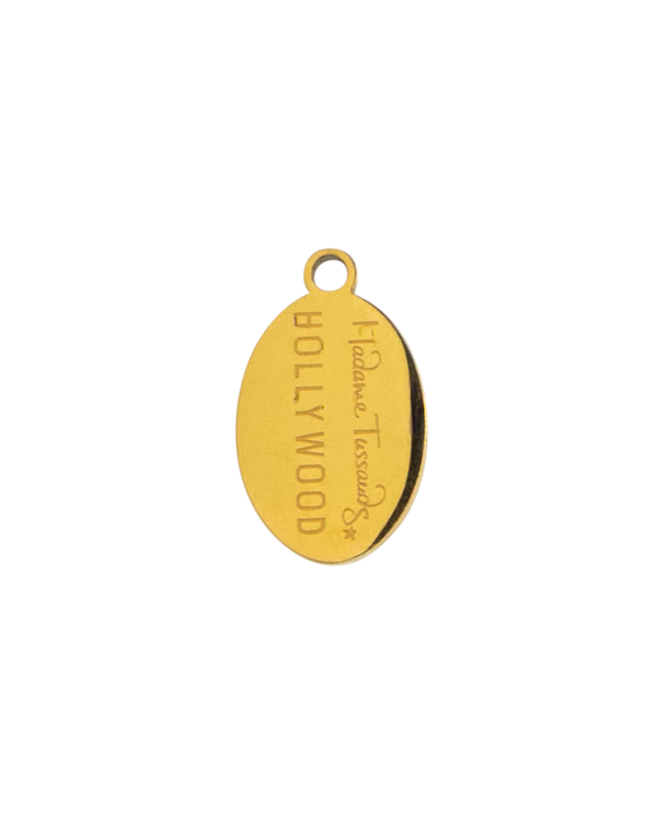 Gold Charm Hollywood Tag
