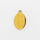 Gold Charm Hollywood Tag