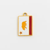 Gold Charm California Flag