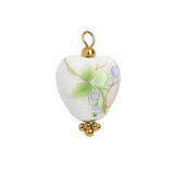 Porcelain Heart Green Sprig