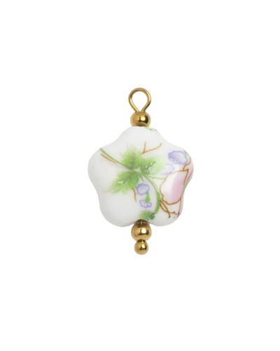 Porcelain Flower Bead