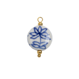 Porcelain Round Blue Bead