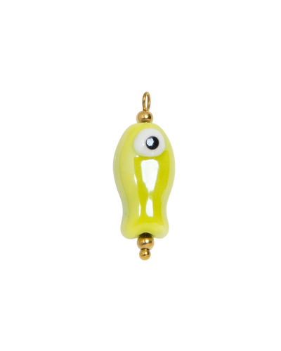 Ceramic Fish Yellow-Green