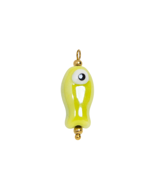 Ceramic Fish Yellow-Green