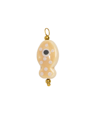 Ceramic Fish Peach Dots