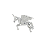Silver Charm Winged Unicorn