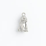 Silver Charm Sitting Puppy