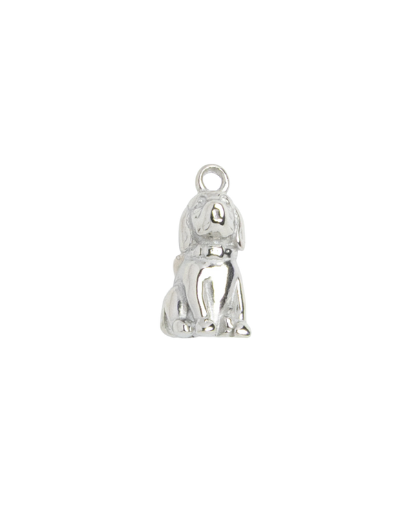 Silver Charm Sitting Puppy