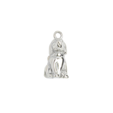 Silver Charm Sitting Puppy