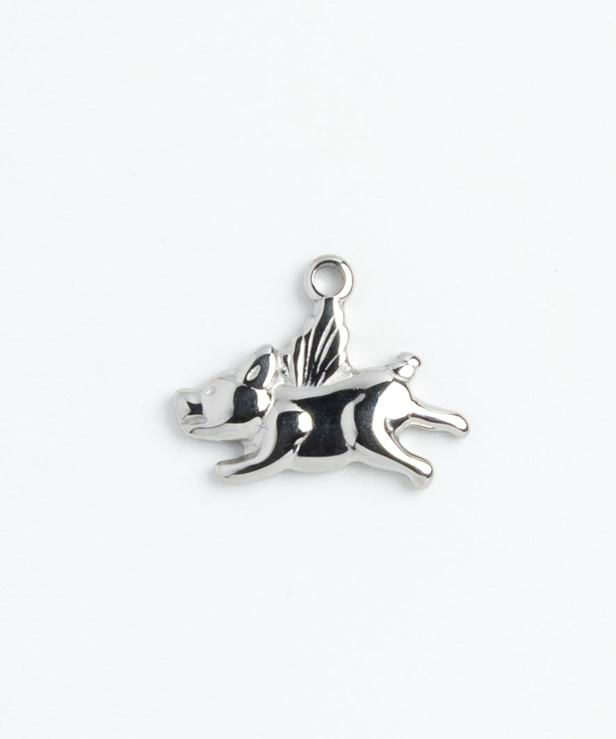 Silver Charm Flying Pig