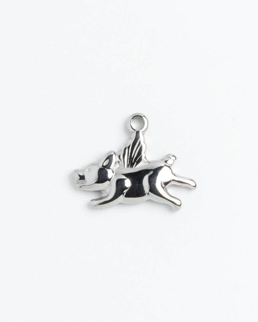 Silver Charm Flying Pig