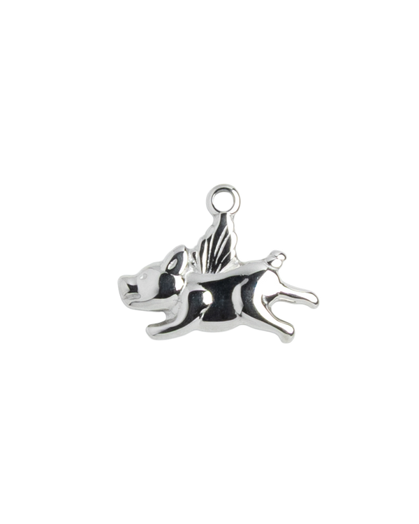 Silver Charm Flying Pig