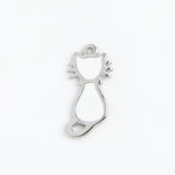Silver Charm White Cat