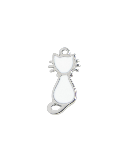 Silver Charm White Cat