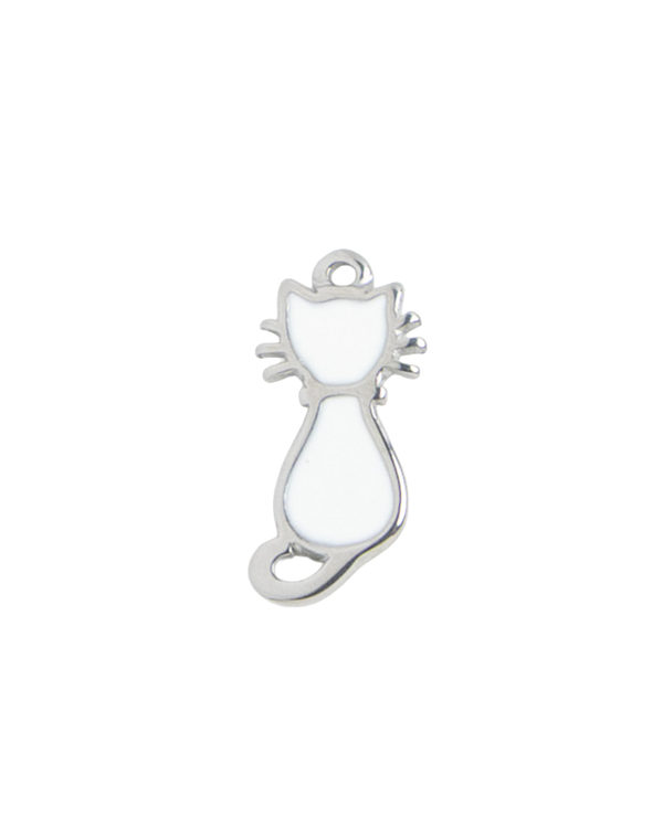 Silver Charm White Cat
