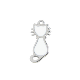 Silver Charm White Cat